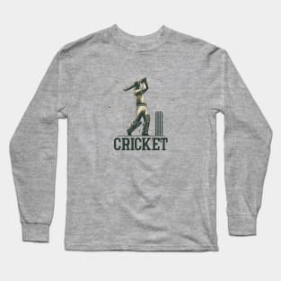 Cricket Player Long Sleeve T-Shirt